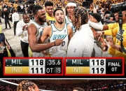 包含步行者绝杀时刻，库里点燃赛场，刷新队史纪录迎来胜利！的词条